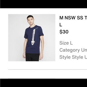 Nike sb navy blue noodles shirt